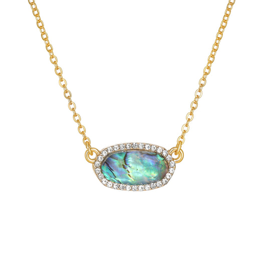 SEADAY Dainty Women's Necklace, Pendant Necklace for Women Everyday Wear, Trendy Jewelry Christmas and Birthday Gifts, Plated Gold Necklace with Pendant, Tarnish-resistant & Adjustable Length Chain