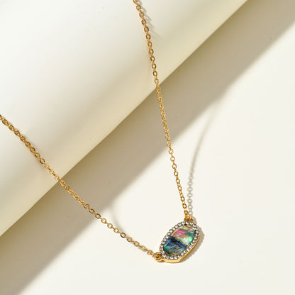 SEADAY Dainty Women's Necklace, Pendant Necklace for Women Everyday Wear, Trendy Jewelry Christmas and Birthday Gifts, Plated Gold Necklace with Pendant, Tarnish-resistant & Adjustable Length Chain