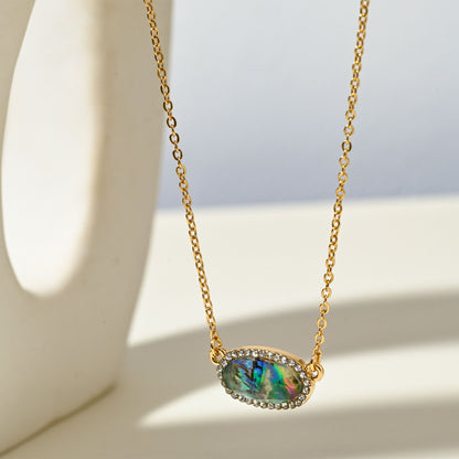 SEADAY Dainty Women's Necklace, Pendant Necklace for Women Everyday Wear, Trendy Jewelry Christmas and Birthday Gifts, Plated Gold Necklace with Pendant, Tarnish-resistant & Adjustable Length Chain